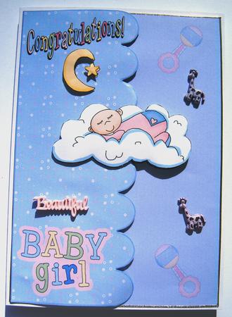 On Cloud 9 for a Baby Girl by Margaret Scott