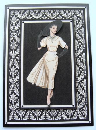 Vintage Lady 4 Quick Card by Margaret Scott