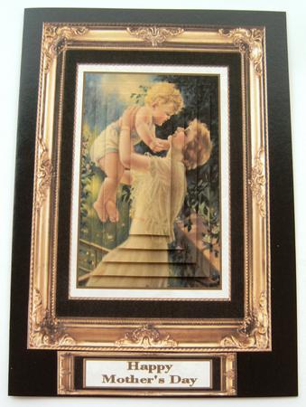Vintage Mother's Day Card Front by Margaret Scott