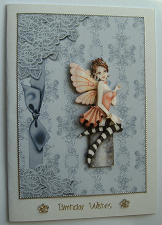 Ribbon & Roses Card Fronts 2 by Margaret Scott