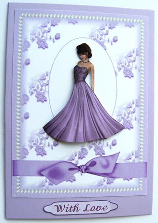 Blue and Lilac Floral Card Fronts by Margaret Scott