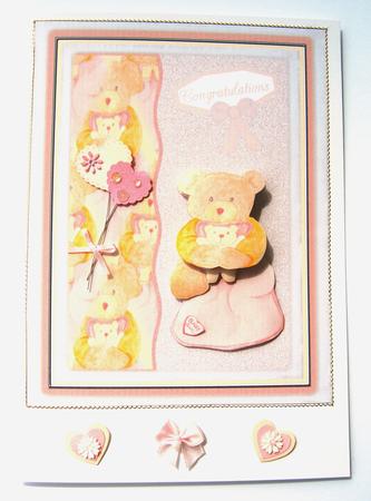 Congratulations a Baby Girl by Margaret Scott