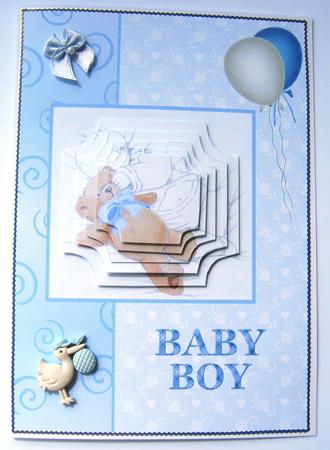 Baby Boy with His Teddy by Margaret Scott