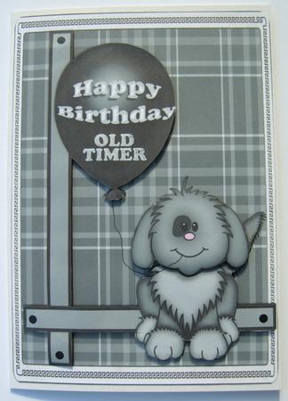 Happy Birthday Old Timer by Margaret Scott