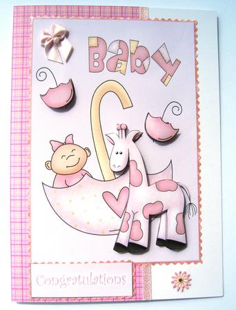Congratulations Baby Girl by Margaret Scott