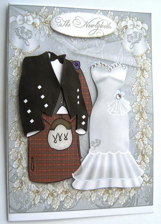 Newlyweds Scottish Wedding by Margaret Scott