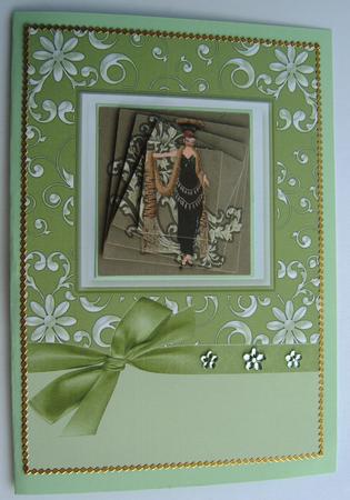 Luxurious A5 Floral Card Fronts with Bow by Margaret Scott