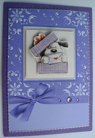 Luxurious A5 Floral Card Fronts with Bow by Margaret Scott