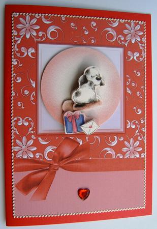 Luxurious A5 Floral Card Fronts with Bow by Margaret Scott