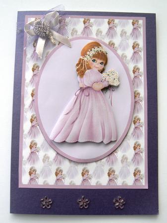 Birthday Girl Card Front by Margaret Scott