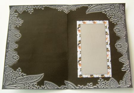 Black Lace with Lady Insert by Margaret Scott