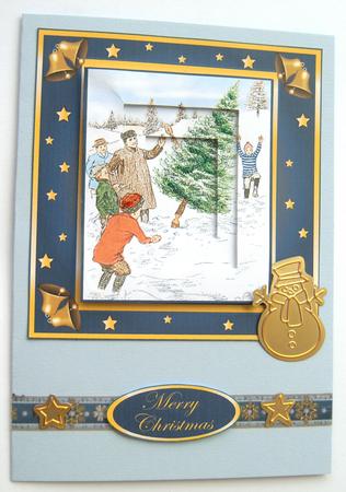 Cutting the Christmas Tree Inverted Pyramid by Margaret Scott