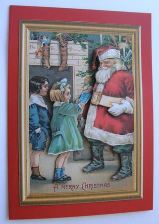 Christmas Vintage Gifts Decoupage Topper by Margaret Scott