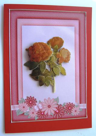 Flower Pink 2 x Toppers by Margaret Scott