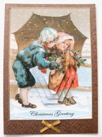 Christmas Children Playing by Margaret Scott