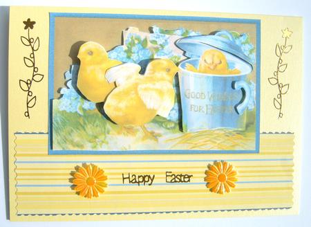 Easter Chicks Decoupage by Margaret Scott