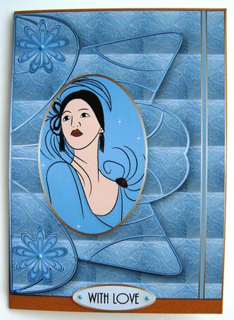 Deco Fancy Cameo 1 by Margaret Scott