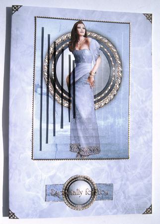 Art Deco Lady Pearl (lilac) Pyramid by Margaret Scott