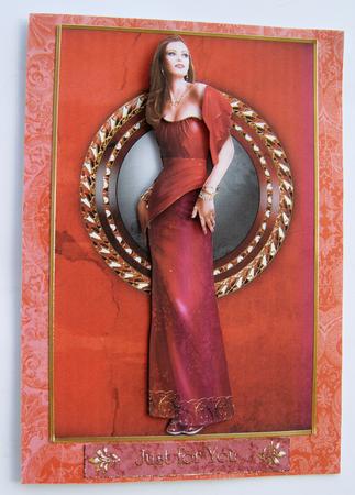 Art Deco Lady Pearl (red) by Margaret Scott