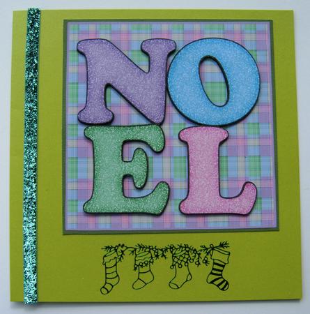 Glitter Noel on Matching Tartan by Margaret Scott