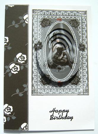 Tthe Beauty of Black Inverted Cameo Sheet by Margaret Scott
