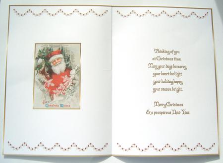 Vintage Father Christmas Insert kit by Margaret Scott