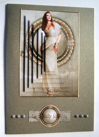 Art Deco Lady Pearl (silver) Pyramid by Margaret Scott