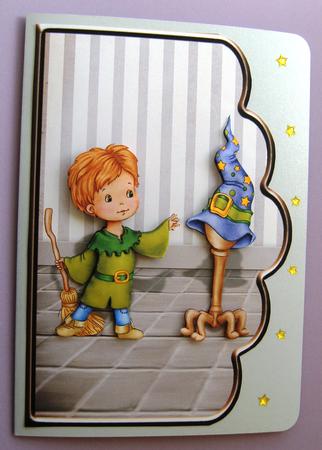 Playing with Magic Scallope Edge Curve Card by Margaret Scott