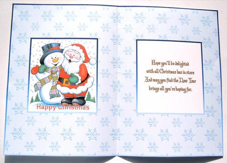 Christmas Jolly Santa Insert by Margaret Scott