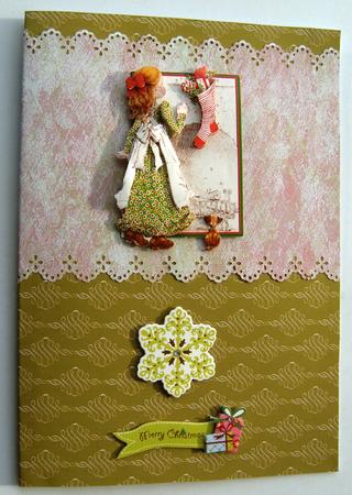 Christmas Pointsettia & Gold Scrolls 12 Sheet Paper Pack by Margaret Scott