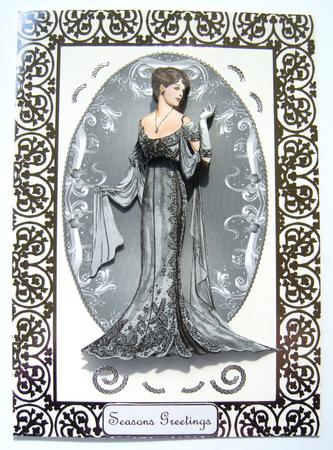 Festive Fashion Ladies #1 Black Diamond by Margaret Scott