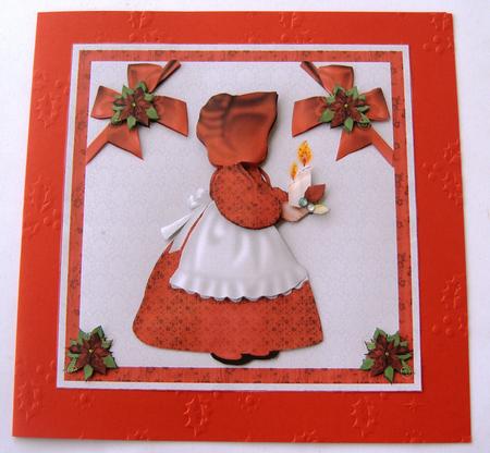 Little Christmas Suebonnet in Red by Margaret Scott