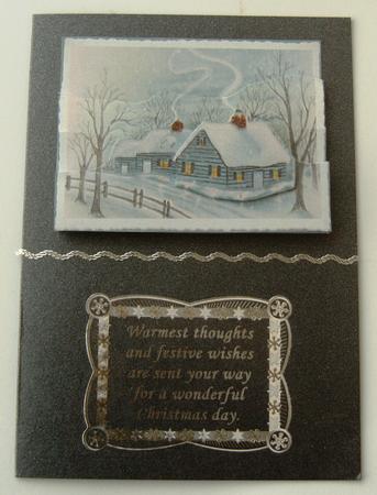 House in the Countryside at Christmas by Margaret Scott