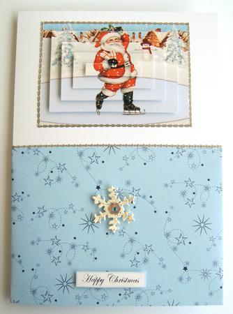 Skating Santa by Margaret Scott