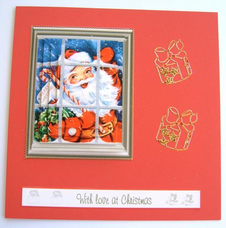 Santa Through the Window by Margaret Scott