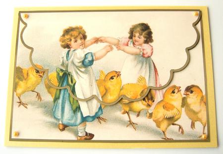 Easter Fun Envelope Card Front by Margaret Scott