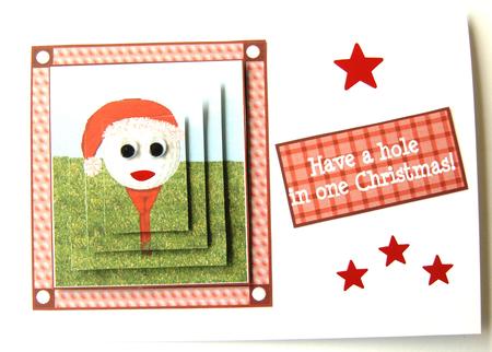 Golf Christmas by Margaret Scott