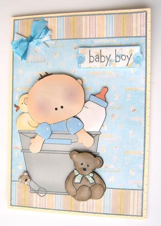 Cute Boy with Teddy Bear by Margaret Scott