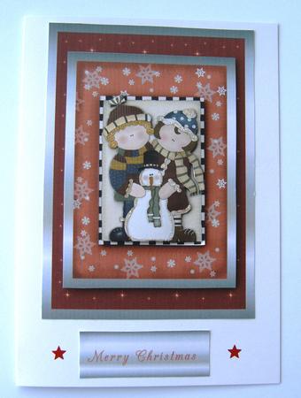 Friends with Their Snowman by Margaret Scott