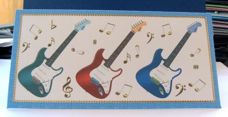 Money Wallet- Guitars by Margaret Scott