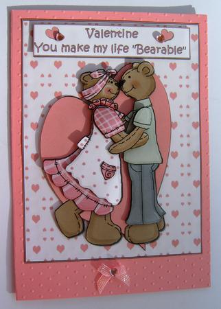 Valentine You Make My Life "bearable" by Margaret Scott