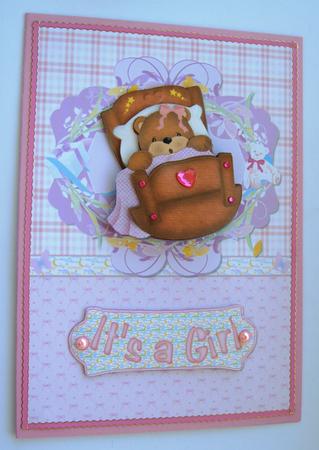 Sleeping Baby Bear Decoupage by Margaret Scott