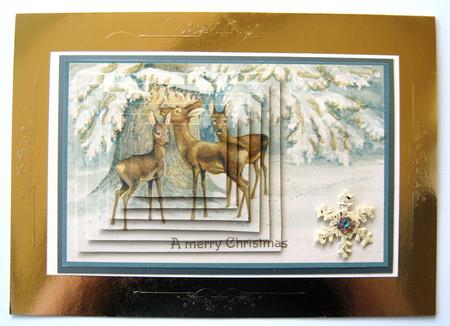 Deer in the Snow by Margaret Scott