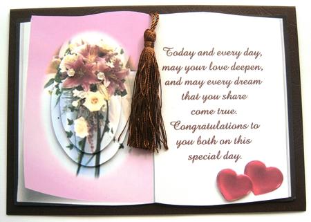 Wedding Book Card by Margaret Scott