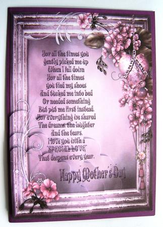 Floral Mothers Day with Verse by Margaret Scott