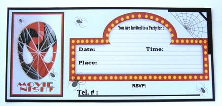Hero with Spiders Invite by Margaret Scott
