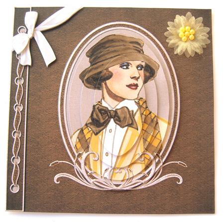 Twenties Cameo Lady Pyramid by Margaret Scott