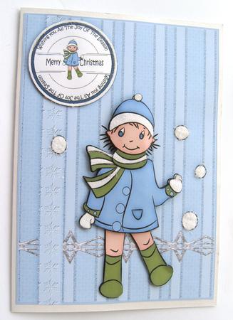 Katie Snow Blue Christmas by Margaret Scott