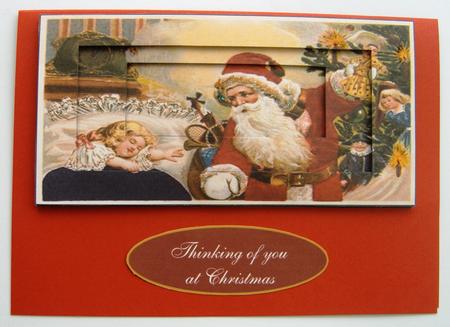 Thinking of You at Christmas Merry Christmas Santa Tunnel Ca by Margaret Scott