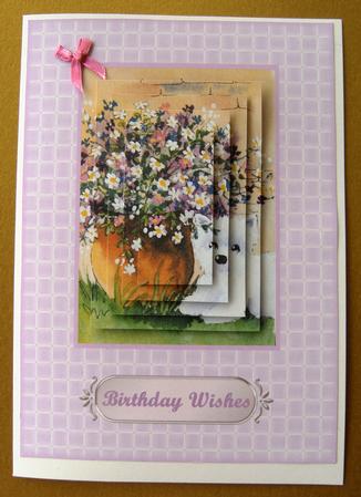 Westie & Flowers - Birthday by Margaret Scott